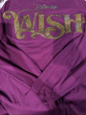 NWT Size Large Disney Wish Cruise Line Berry Colored Spirit Jersey